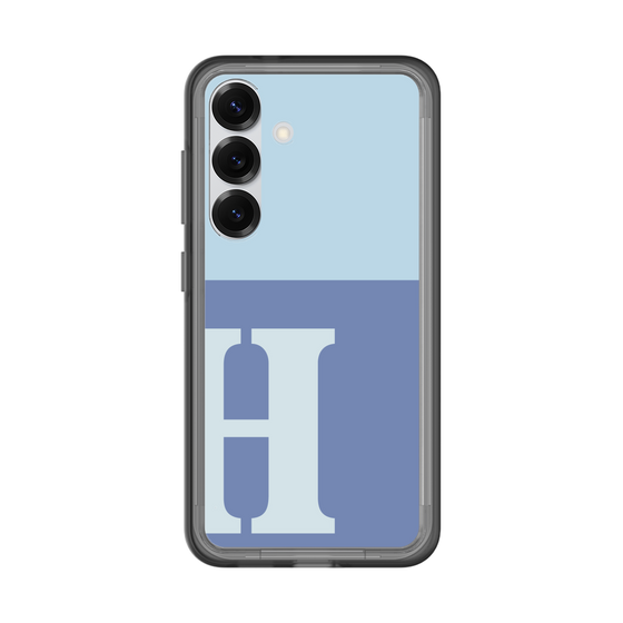 スリムプロテクションプレミアムケース［ オリジナル - initial two tone - H blue ］