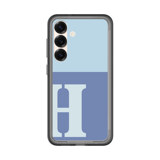 スリムプロテクションプレミアムケース［ オリジナル - initial two tone - H blue ］
