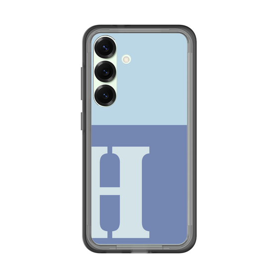 スリムプロテクションプレミアムケース［ オリジナル - initial two tone - H blue ］