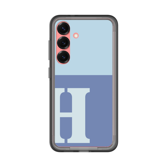 スリムプロテクションプレミアムケース［ オリジナル - initial two tone - H blue ］