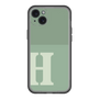 スリムプロテクションプレミアムケース［ オリジナル - initial two tone - H green ］