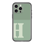 スリムプロテクションプレミアムケース［ オリジナル - initial two tone - H green ］