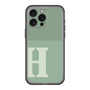 スリムプロテクションプレミアムケース［ オリジナル - initial two tone - H green ］