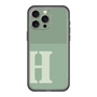 スリムプロテクションプレミアムケース［ オリジナル - initial two tone - H green ］