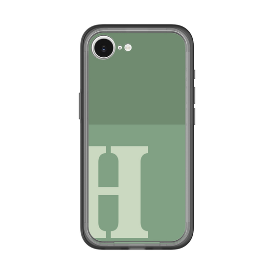 スリムプロテクションプレミアムケース［ オリジナル - initial two tone - H green ］