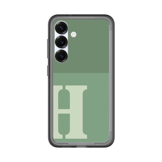 スリムプロテクションプレミアムケース［ オリジナル - initial two tone - H green ］