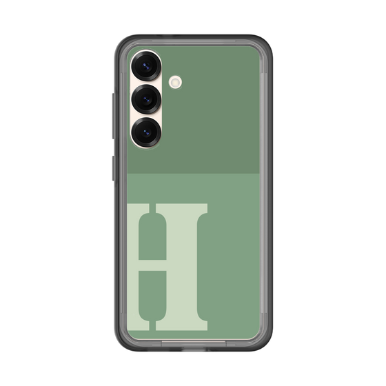 スリムプロテクションプレミアムケース［ オリジナル - initial two tone - H green ］