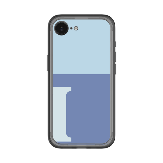 スリムプロテクションプレミアムケース［ オリジナル - initial two tone - I blue ］