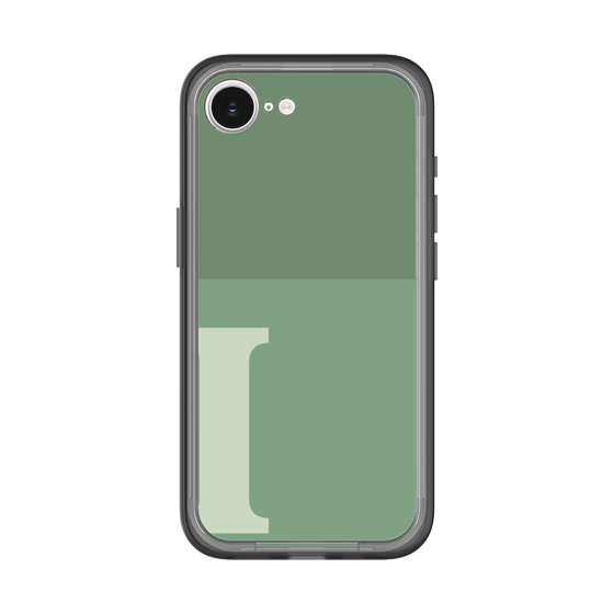 スリムプロテクションプレミアムケース［ オリジナル - initial two tone - I green ］