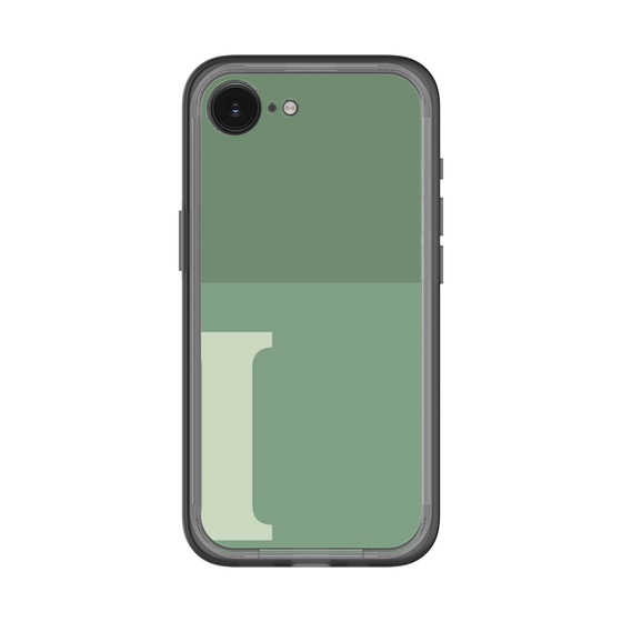 スリムプロテクションプレミアムケース［ オリジナル - initial two tone - I green ］