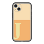 スリムプロテクションプレミアムケース［ オリジナル - initial two tone - J orange ］