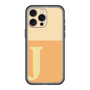 スリムプロテクションプレミアムケース［ オリジナル - initial two tone - J orange ］