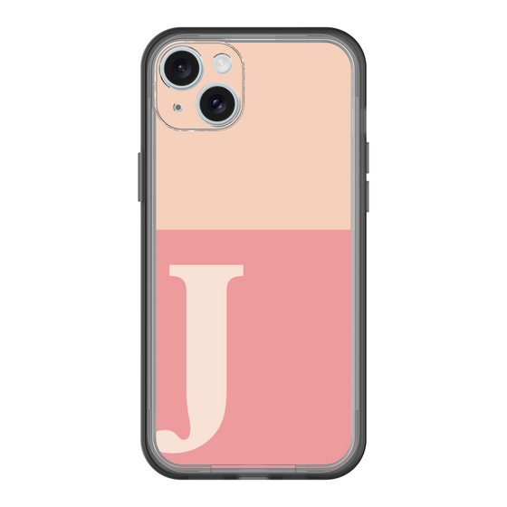 スリムプロテクションプレミアムケース［ オリジナル - initial two tone - J pink ］