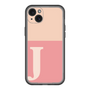 スリムプロテクションプレミアムケース［ オリジナル - initial two tone - J pink ］
