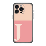 スリムプロテクションプレミアムケース［ オリジナル - initial two tone - J pink ］