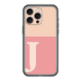 スリムプロテクションプレミアムケース［ オリジナル - initial two tone - J pink ］