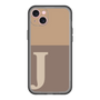 スリムプロテクションプレミアムケース［ オリジナル - initial two tone - J brown ］