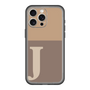 スリムプロテクションプレミアムケース［ オリジナル - initial two tone - J brown ］