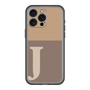 スリムプロテクションプレミアムケース［ オリジナル - initial two tone - J brown ］