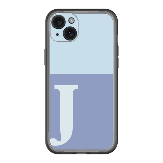 スリムプロテクションプレミアムケース［ オリジナル - initial two tone - J blue ］