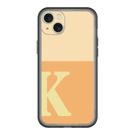 スリムプロテクションプレミアムケース［ オリジナル - initial two tone - K orange ］