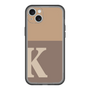 スリムプロテクションプレミアムケース［ オリジナル - initial two tone - K brown ］