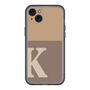 スリムプロテクションプレミアムケース［ オリジナル - initial two tone - K brown ］
