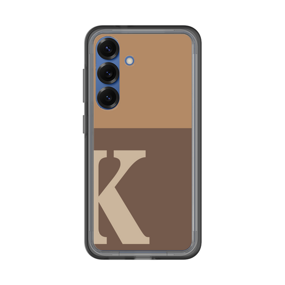 スリムプロテクションプレミアムケース［ オリジナル - initial two tone - K brown ］