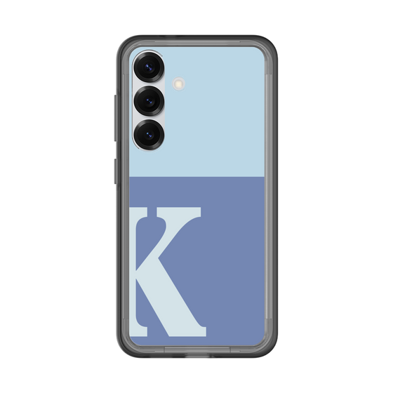 スリムプロテクションプレミアムケース［ オリジナル - initial two tone - K blue ］