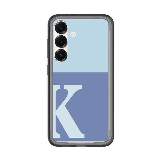 スリムプロテクションプレミアムケース［ オリジナル - initial two tone - K blue ］