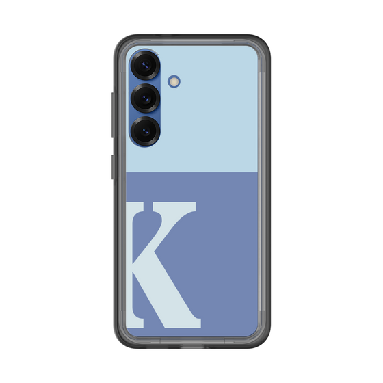 スリムプロテクションプレミアムケース［ オリジナル - initial two tone - K blue ］