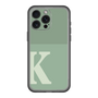 スリムプロテクションプレミアムケース［ オリジナル - initial two tone - K green ］