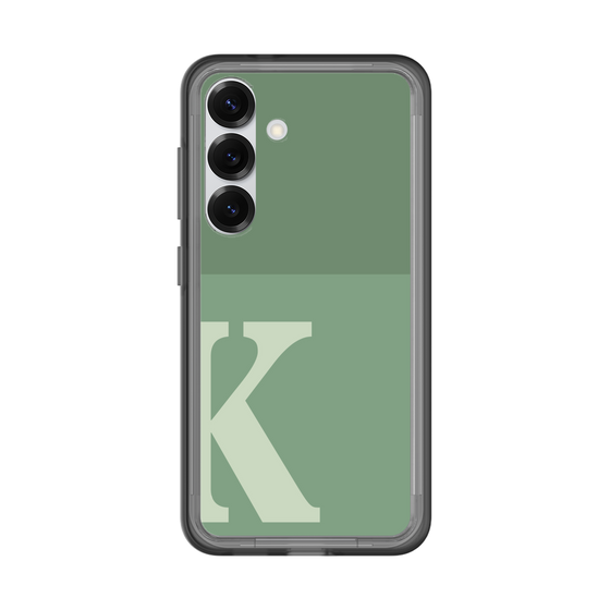 スリムプロテクションプレミアムケース［ オリジナル - initial two tone - K green ］