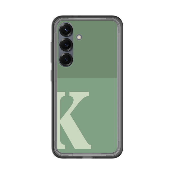 スリムプロテクションプレミアムケース［ オリジナル - initial two tone - K green ］
