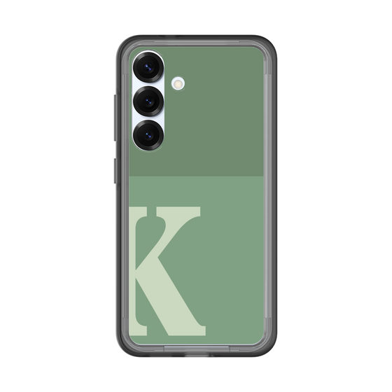 スリムプロテクションプレミアムケース［ オリジナル - initial two tone - K green ］