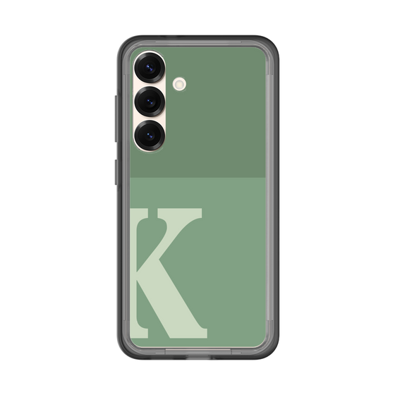 スリムプロテクションプレミアムケース［ オリジナル - initial two tone - K green ］