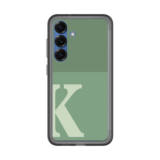 スリムプロテクションプレミアムケース［ オリジナル - initial two tone - K green ］