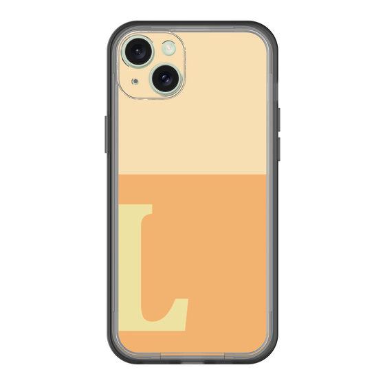 スリムプロテクションプレミアムケース［ オリジナル - initial two tone - L orange ］