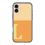 スリムプロテクションプレミアムケース［ オリジナル - initial two tone - L orange ］