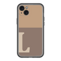 スリムプロテクションプレミアムケース［ オリジナル - initial two tone - L brown ］