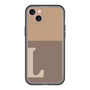 スリムプロテクションプレミアムケース［ オリジナル - initial two tone - L brown ］