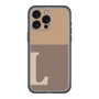 スリムプロテクションプレミアムケース［ オリジナル - initial two tone - L brown ］