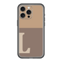 スリムプロテクションプレミアムケース［ オリジナル - initial two tone - L brown ］