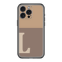 スリムプロテクションプレミアムケース［ オリジナル - initial two tone - L brown ］