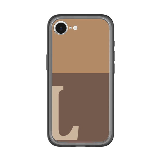 スリムプロテクションプレミアムケース［ オリジナル - initial two tone - L brown ］
