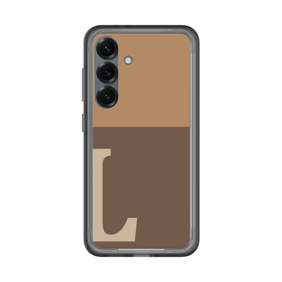 スリムプロテクションプレミアムケース［ オリジナル - initial two tone - L brown ］