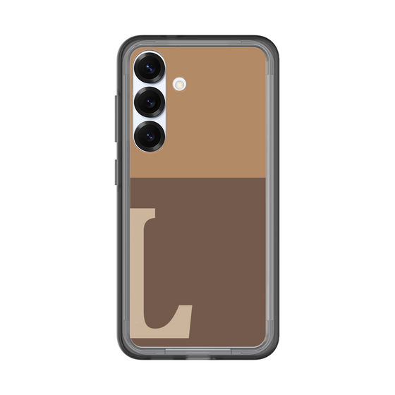 スリムプロテクションプレミアムケース［ オリジナル - initial two tone - L brown ］