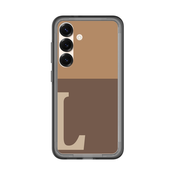 スリムプロテクションプレミアムケース［ オリジナル - initial two tone - L brown ］