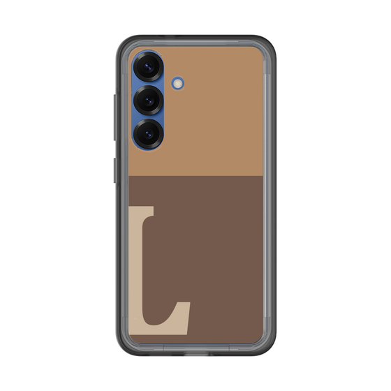 スリムプロテクションプレミアムケース［ オリジナル - initial two tone - L brown ］