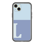 スリムプロテクションプレミアムケース［ オリジナル - initial two tone - L blue ］